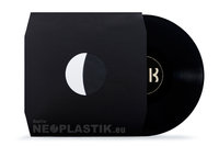 12" LP Innenhüllen schwarz, gefüttert, 110gr, mit Eckschnitt, 500 Stück